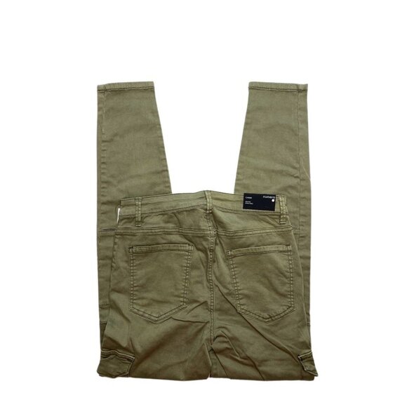 Numero Cargo Ankle Jeans 30 Green Women's Skinny Stretchy High-Rise‎ NEW - Picture 3 of 7